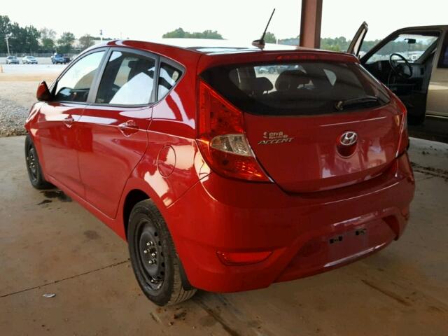 KMHCT5AE8EU190556 - 2014 HYUNDAI ACCENT RED photo 3