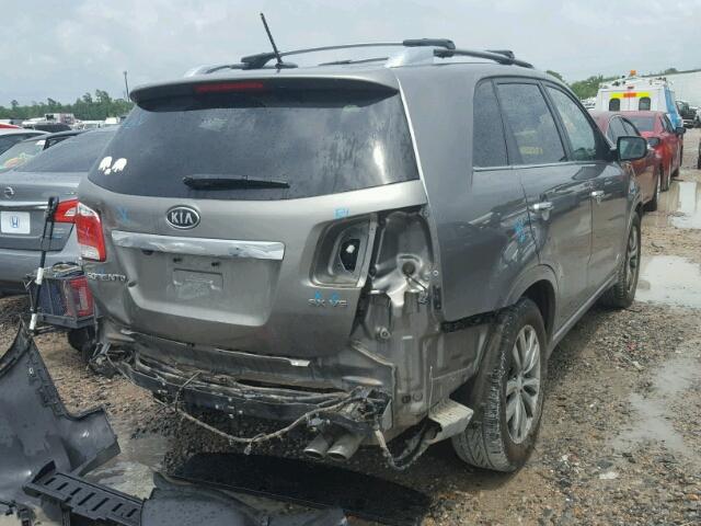 5XYKWDA24DG313647 - 2013 KIA SORENTO SX GRAY photo 4