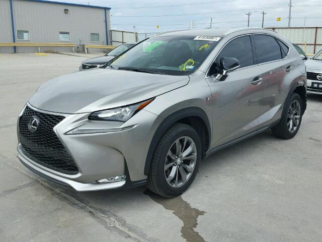 JTJYARBZ3H2067964 - 2017 LEXUS NX 200T GRAY photo 2