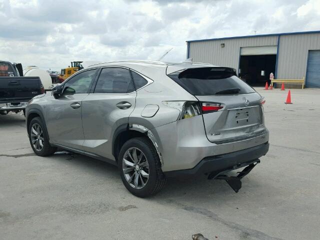 JTJYARBZ3H2067964 - 2017 LEXUS NX 200T GRAY photo 3