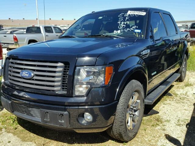 1FTFW1CT1BKD89033 - 2011 FORD F150 BLACK photo 2