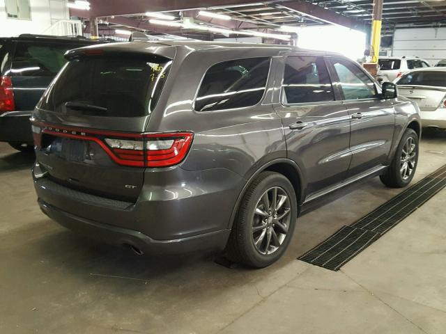 1C4RDHDG0JC281735 - 2018 DODGE DURANGO GT GRAY photo 4