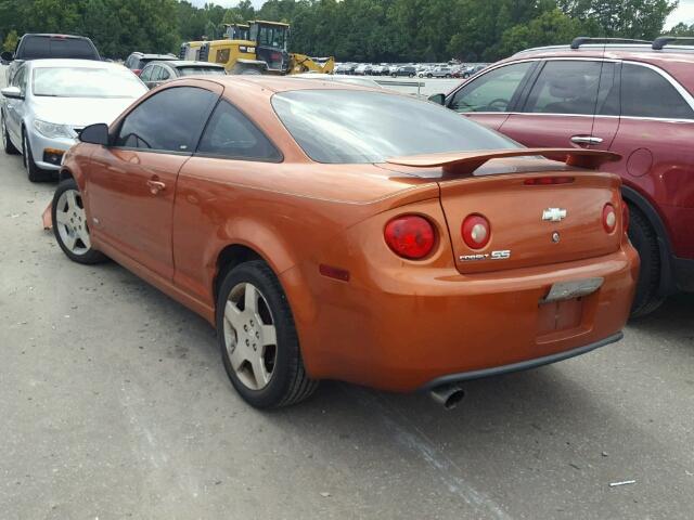 1G1AM15B177136396 - 2007 CHEVROLET COBALT SS ORANGE photo 3