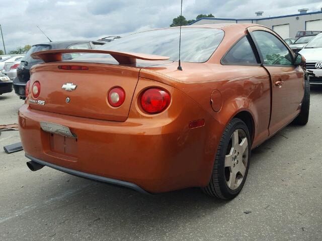 1G1AM15B177136396 - 2007 CHEVROLET COBALT SS ORANGE photo 4