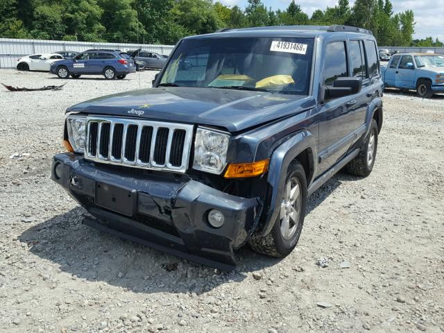 1J8HG48P67C560016 - 2007 JEEP COMMANDER BLUE photo 2