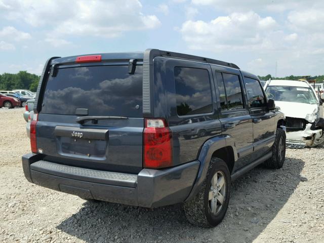1J8HG48P67C560016 - 2007 JEEP COMMANDER BLUE photo 4