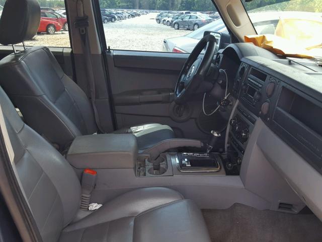 1J8HG48P67C560016 - 2007 JEEP COMMANDER BLUE photo 5