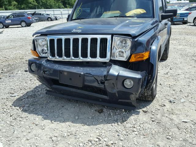 1J8HG48P67C560016 - 2007 JEEP COMMANDER BLUE photo 9