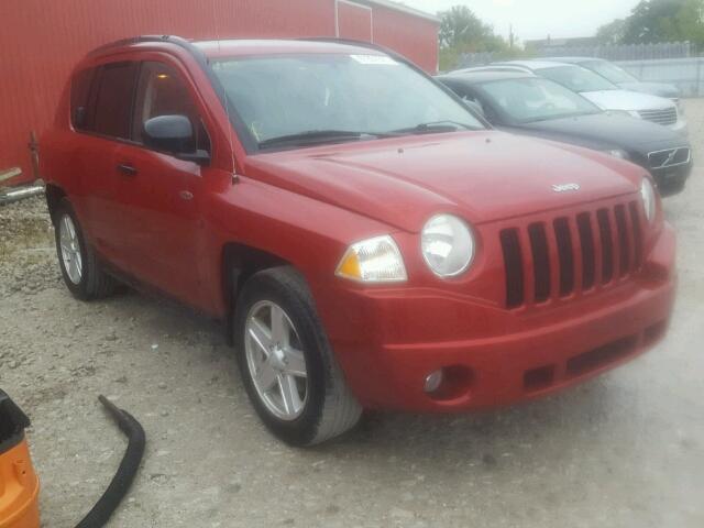 1J8FT47W57D178663 - 2007 JEEP COMPASS RED photo 1