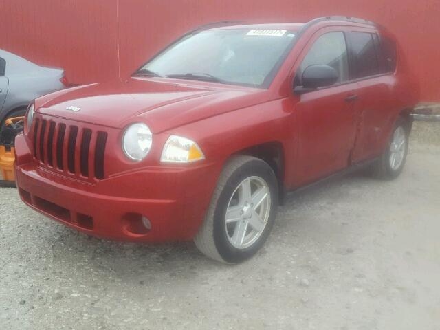 1J8FT47W57D178663 - 2007 JEEP COMPASS RED photo 2
