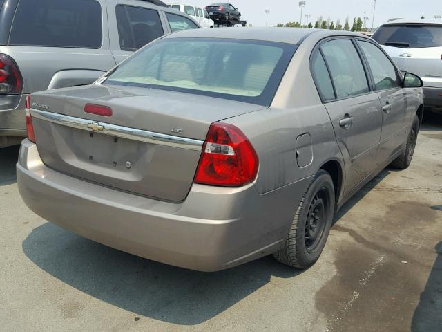 1G1ZS58FX7F145215 - 2007 CHEVROLET MALIBU LS ბეჟი ფოტო 4