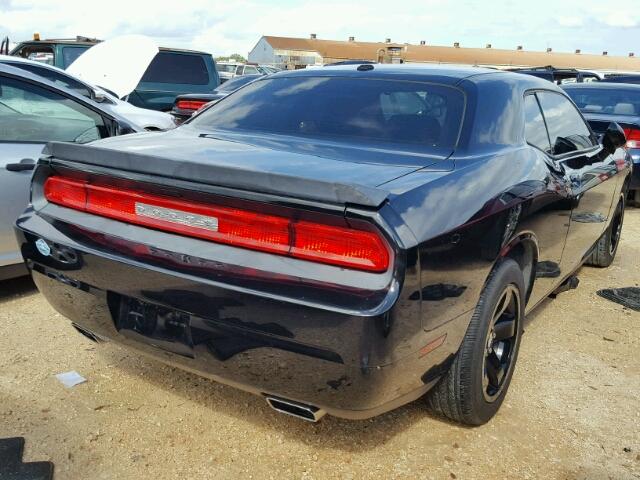 2C3CDYAG9EH273988 - 2014 DODGE CHALLENGER BLACK photo 4