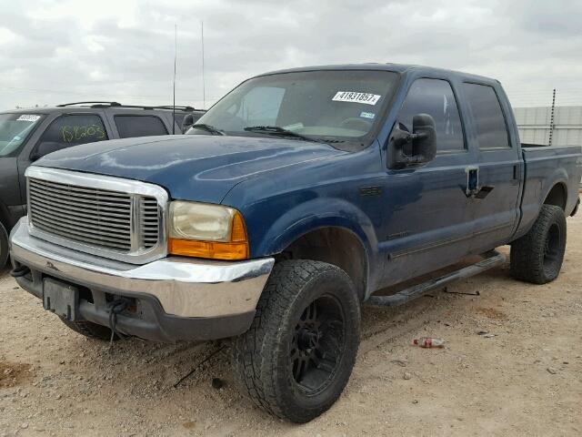 3FTSW31F6YMA61731 - 2000 FORD F350 SRW S BLUE photo 2