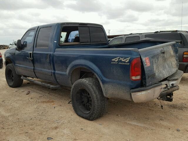 3FTSW31F6YMA61731 - 2000 FORD F350 SRW S BLUE photo 3