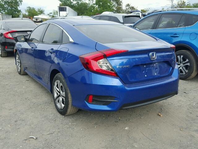 19XFC2F52HE064429 - 2017 HONDA CIVIC BLUE photo 3