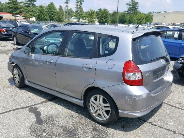 JHMGD38608S069699 - 2008 HONDA FIT SPORT GRAY photo 3