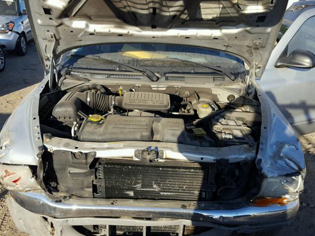 1D7GL42K44S545016 - 2004 DODGE DAKOTA SLT GRAY photo 7