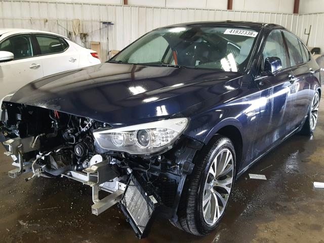 WBASP4C59BC341463 - 2011 BMW 550 XIGT BLUE photo 2