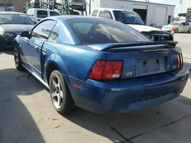 1FAFP42X3XF223122 - 1999 FORD MUSTANG BLUE photo 3