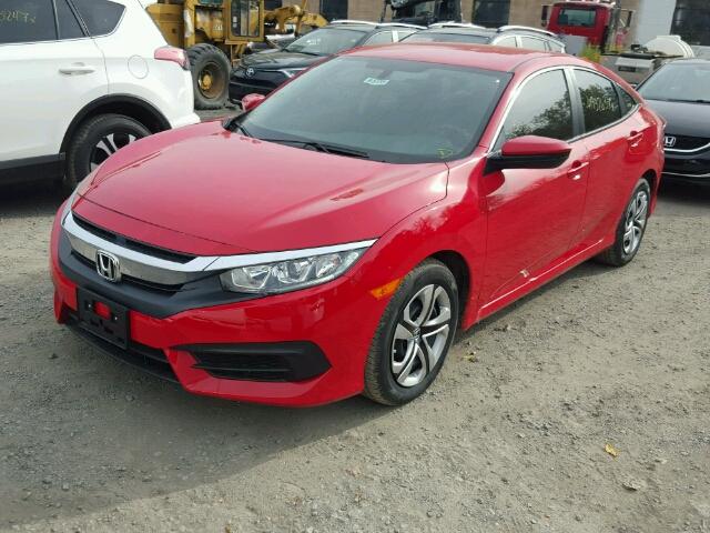 2HGFC2F51HH557038 - 2017 HONDA CIVIC RED photo 2