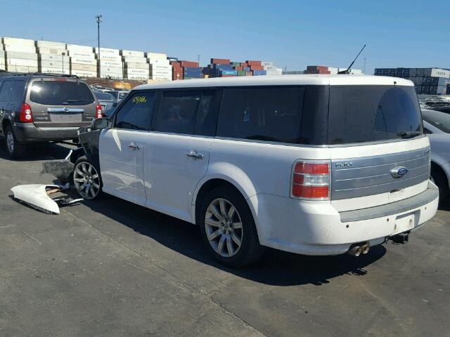 2FMGK5DC3BBD00865 - 2011 FORD FLEX LIMIT WHITE photo 3