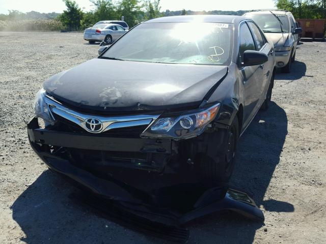 4T1BF1FK7EU309207 - 2014 TOYOTA CAMRY L BLACK photo 2