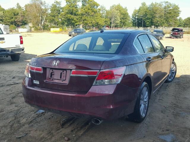 1HGCP2F82BA001442 - 2011 HONDA ACCORD EXL RED photo 4