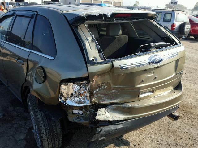 2FMDK4KC1DBA41649 - 2013 FORD EDGE LIMIT GREEN photo 9