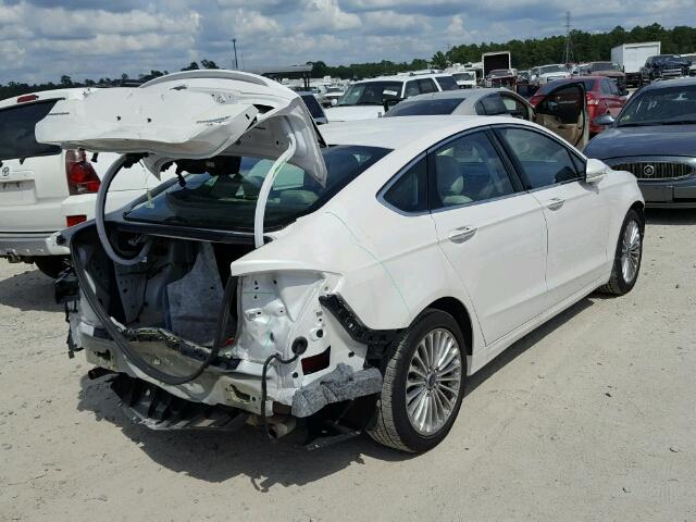 3FA6P0K98GR390539 - 2016 FORD FUSION TIT WHITE photo 4