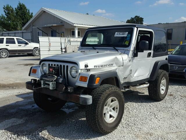 1J4FA69S96P740638 - 2006 JEEP WRANGLER / SILVER photo 2