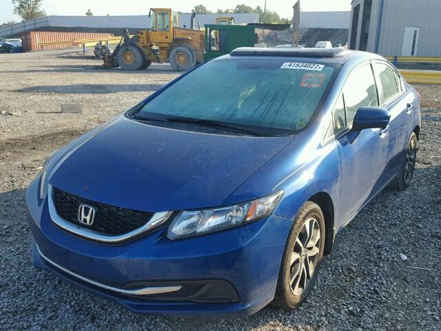 19XFB2F83EE078400 - 2014 HONDA CIVIC EX ლურჯი ფოტო 2