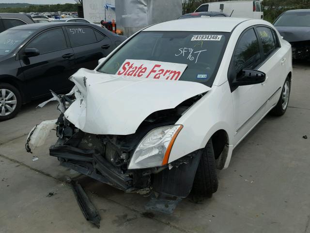 3N1AB6AP6CL752471 - 2012 NISSAN SENTRA 2.0 WHITE photo 2