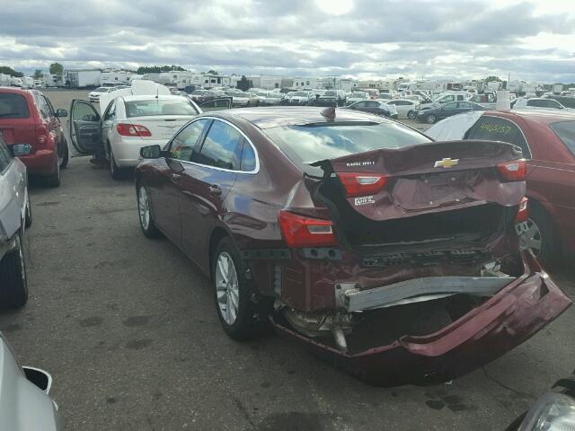 1G1ZE5ST1GF279214 - 2016 CHEVROLET MALIBU BURGUNDY photo 3