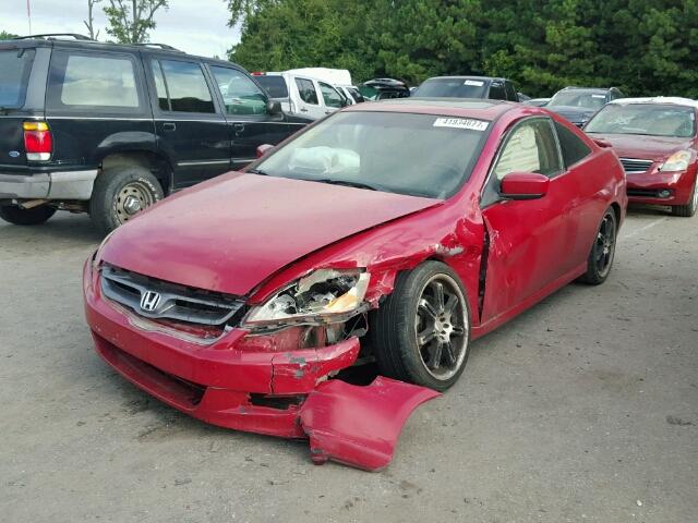 1HGCM81636A004647 - 2006 HONDA ACCORD EX RED photo 2