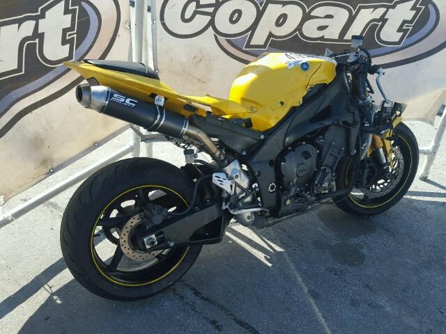 JYARN23EX9A004202 - 2009 YAMAHA YZFR1 YELLOW photo 3