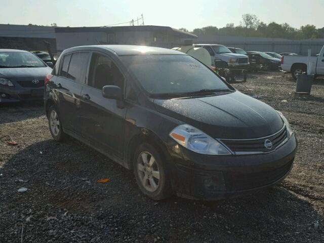 3N1BC1CP4CK208879 - 2012 NISSAN VERSA S BLACK photo 1