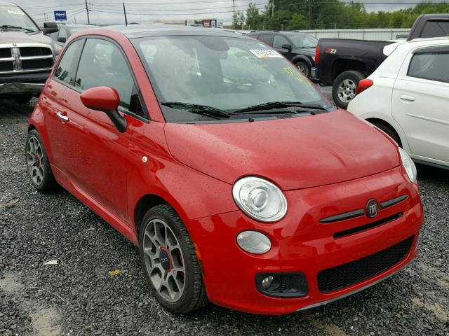 3C3CFFBR5DT750288 - 2013 FIAT 500 SPORT RED photo 1