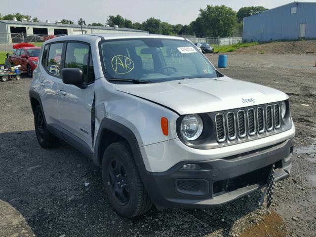 ZACCJBAT1GPE36732 - 2016 JEEP RENEGADE S SILVER photo 1