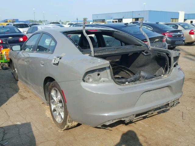 2C3CDXCT0JH156427 - 2018 DODGE CHARGER R/ GRAY photo 3