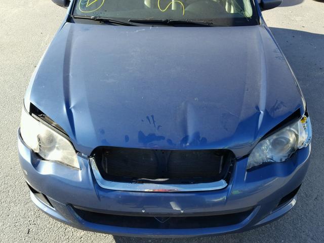 4S3BL616487208424 - 2008 SUBARU LEGACY BLUE photo 7