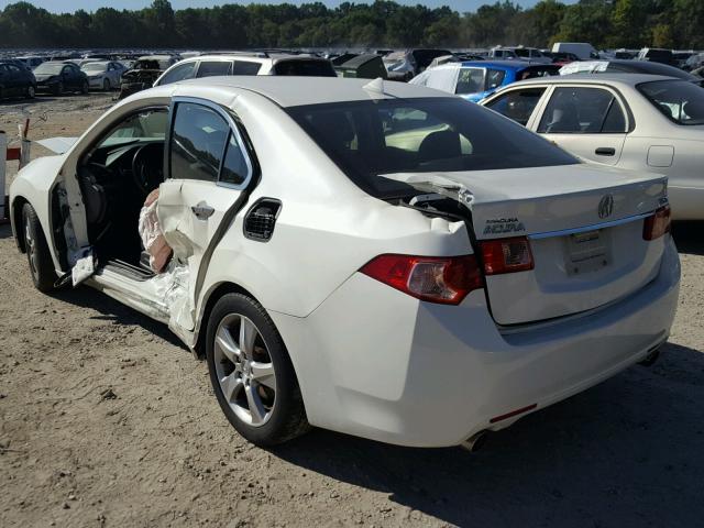 JH4CU2F64BC007204 - 2011 ACURA TSX WHITE photo 3