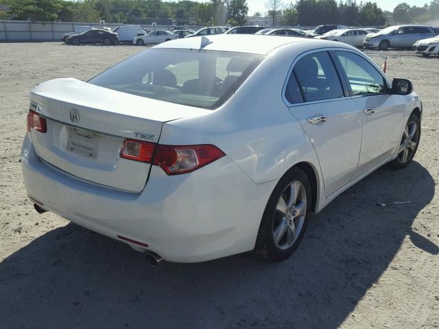 JH4CU2F64BC007204 - 2011 ACURA TSX WHITE photo 4