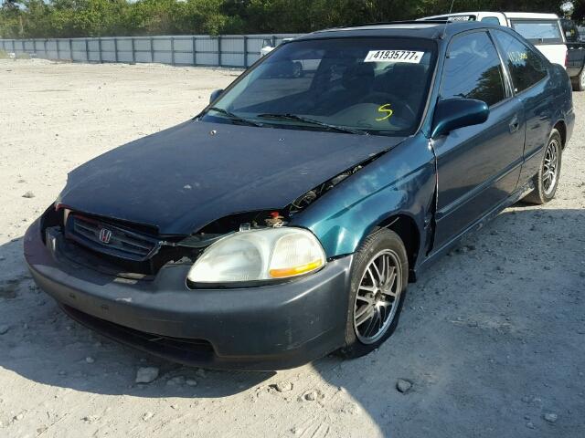 1HGEJ8246WL008372 - 1998 HONDA CIVIC EX BLUE photo 2