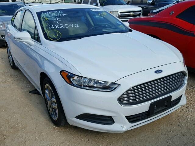 3FA6P0H73DR282542 - 2013 FORD FUSION WHITE photo 1