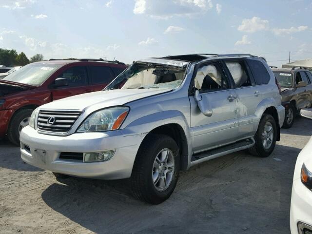 JTJBT20X460099937 - 2006 LEXUS GX 470 SILVER photo 2