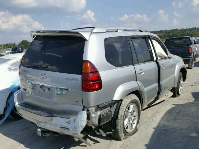 JTJBT20X460099937 - 2006 LEXUS GX 470 SILVER photo 4