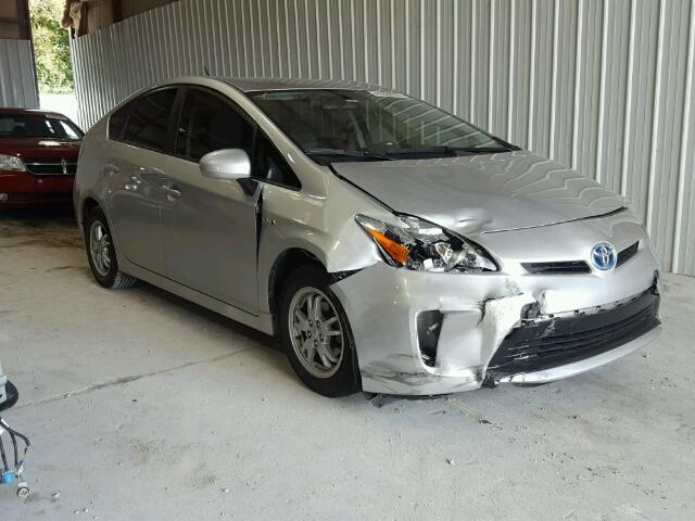 JTDKN3DU1C1587817 - 2012 TOYOTA PRIUS SILVER photo 1