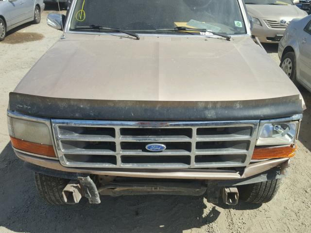 1FTHX25F9TEA59563 - 1996 FORD F250 BROWN photo 7