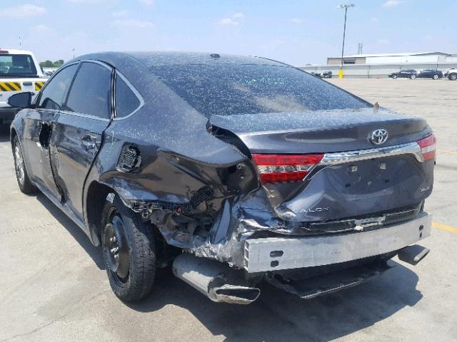 4T1BK1EB1FU149212 - 2015 TOYOTA AVALON XLE GRAY photo 3