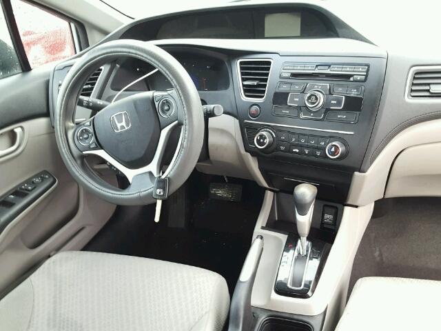 2HGFB2F54EH547490 - 2014 HONDA CIVIC LX SILVER photo 9